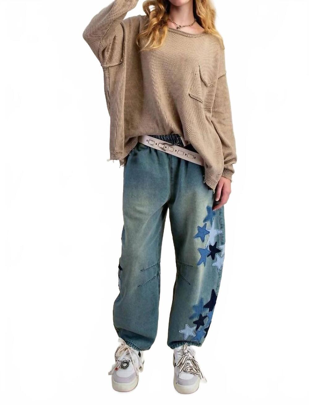 NEW EASEL pacific knit sweater in olive grey